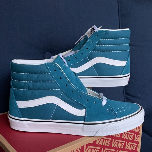 Vans Sk8-Hi Blue Coral/True White MENS - Picture 10 of 16